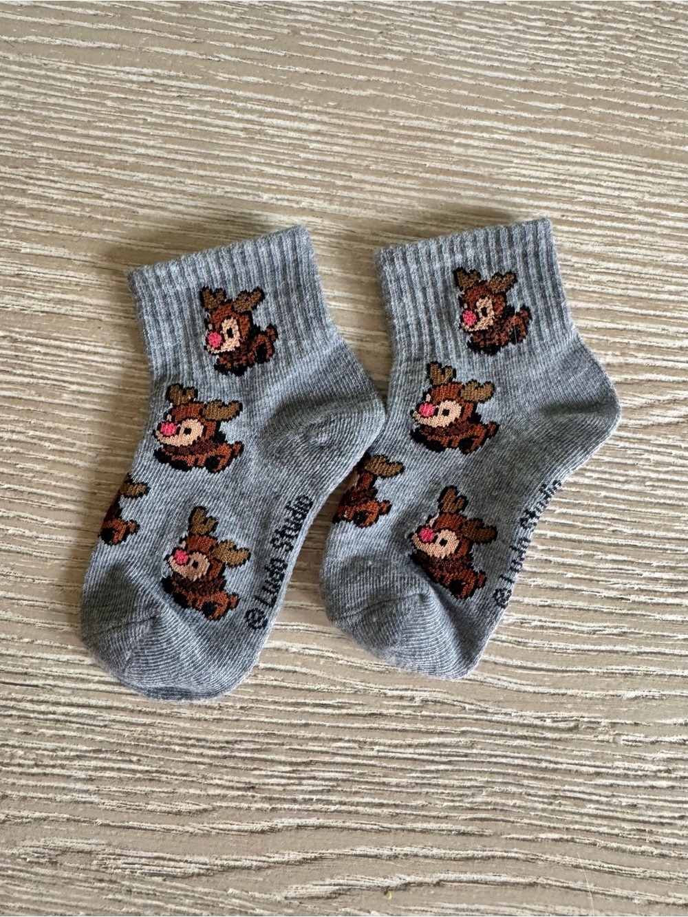 Ludo Studio toddler reindeer socks, 2T